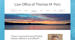 Desktop Screenshot of porslaw.com